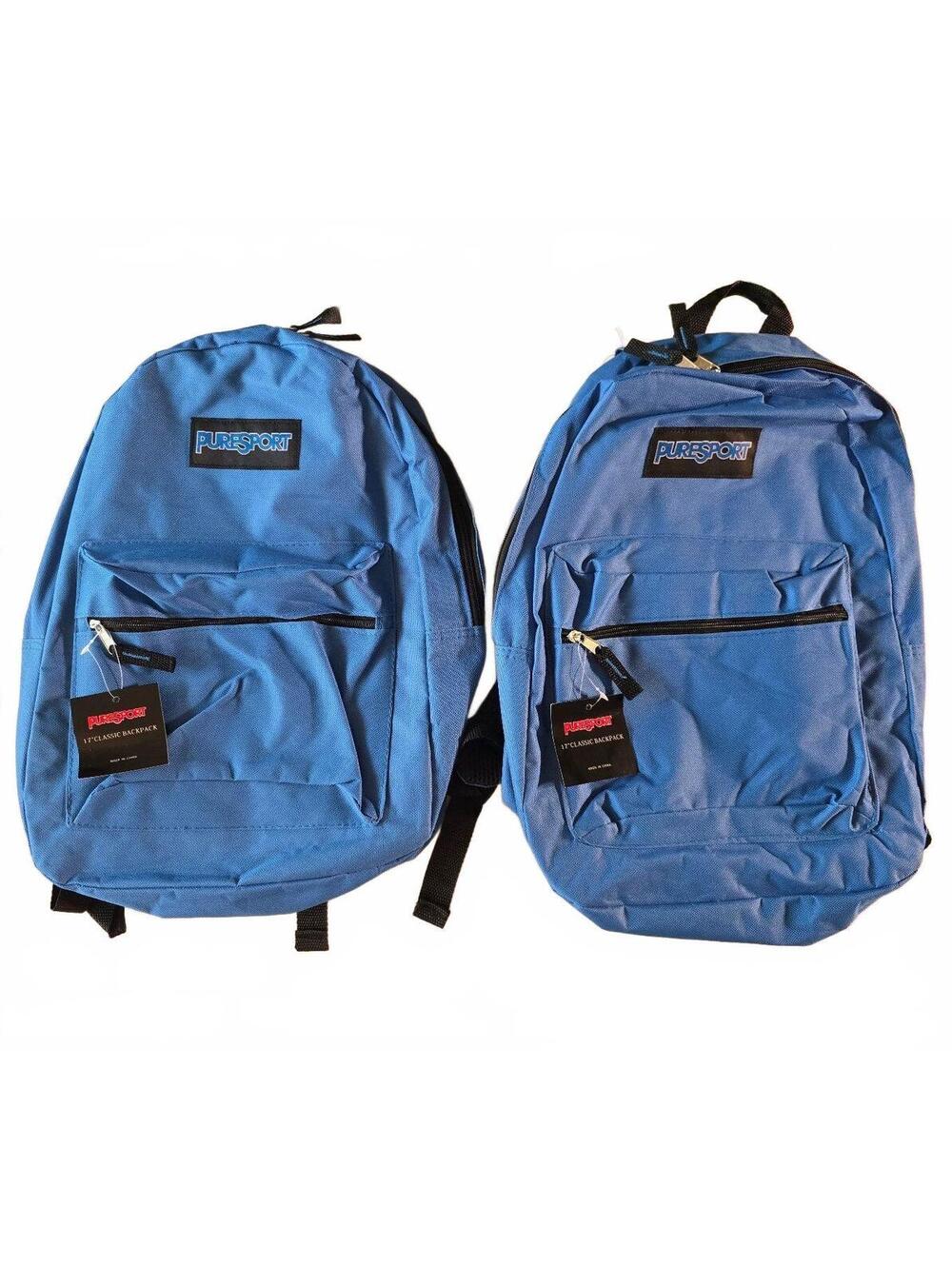PureSport 17" Classic Blue School Backpack New With Tags